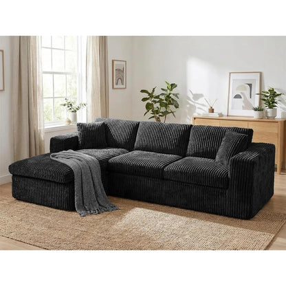 105 Boneless Couches for Living Room, Sectional Couches Modular Sofa with L-Shaped Chaise, Memory Foam Comfy Cloud Cou