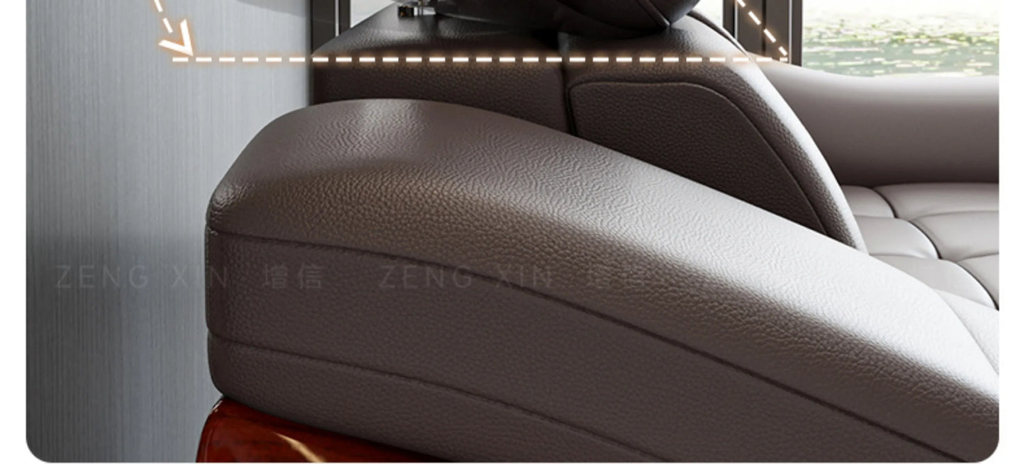 Nordic Genuine Leather Sofas Luxury Armchairs Cinema Comfortable Sofas Living Room Design Fauteuils Salon Home Furniture