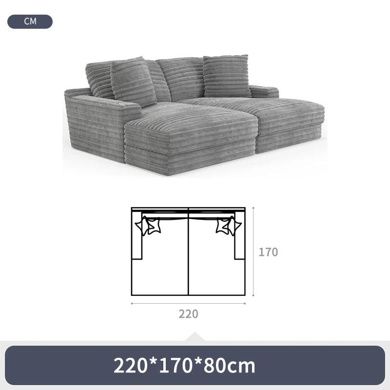 Vacuum Pack Sectional Couches Luxury Living Room White Cloud Sofa Modular Compressed Sofa Set Furniture