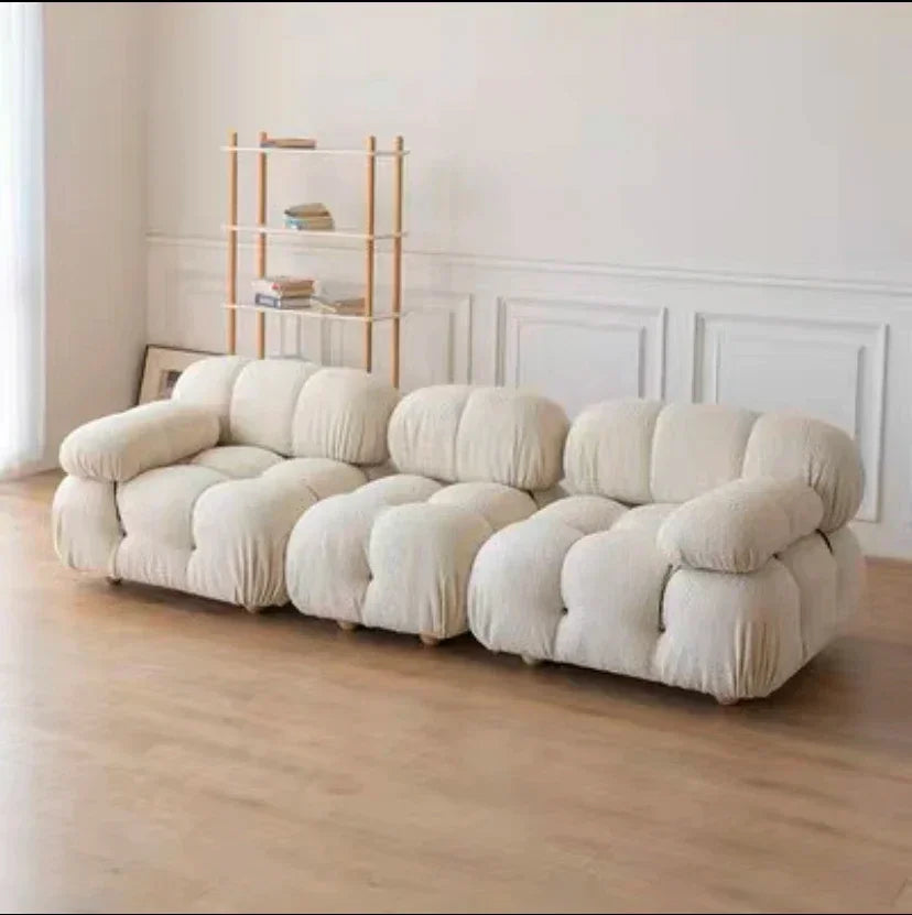 Sofa Combinations with Flexible Fabric Modules Furniture-Inspired Living Room Sofa Minimalist Style Comfortable