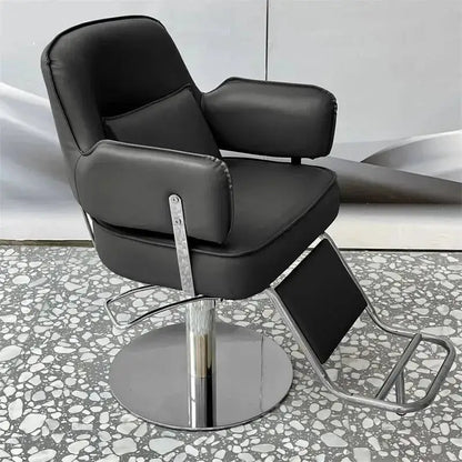 Workshop Tattoo Barber Chair Cosmetic Nail Trolley Workshop Luxury Adjustable Barber Chair Stool Silla De Barbero Home Furniture