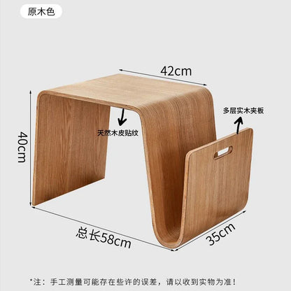 New N-Shaped Coffee Table: Nordic Creative Solid Wood Living Room Sofa Side Table, Bedroom Corner Table & Balcony Coffee Table