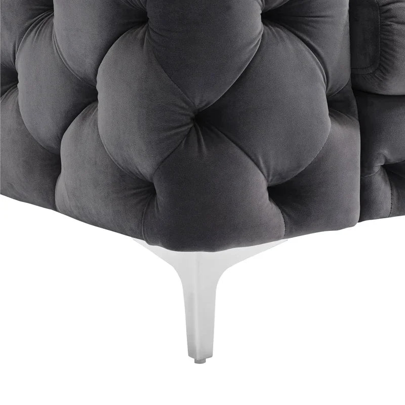 Factory Modern Living Room Sofa Love Seat in Stock Luxury Sofa Set Couch Customized Velvet or Leather Chesterfield Sofa