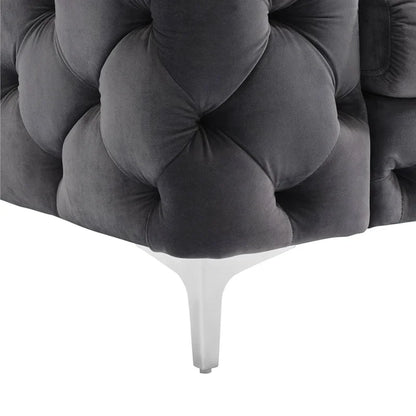 Factory Modern Living Room Sofa Love Seat in Stock Luxury Sofa Set Couch Customized Velvet or Leather Chesterfield Sofa
