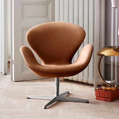 Single sofa swivel chair Nordic designer creative simple leisure swan chair