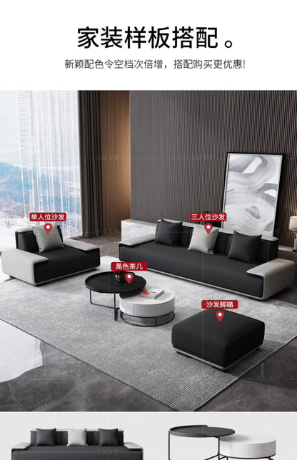/ Customizable Modern Concise Style Office Reception Waiting Sofa Set Leather Reclining Sofa