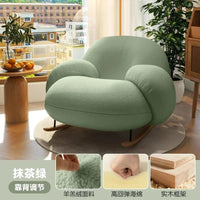 Pink Modern Lounge Recliner Chair - Nordic Style Designer Home Furniture for Comfortable Back Support