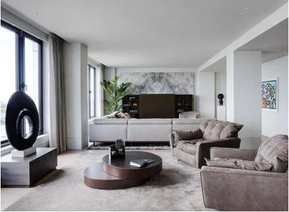 Stainless steel coffee table hotel decoration living room villa central table