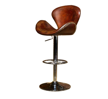 Home Furniture Aviation Vintage Leather Chair Swivel Aviator Bar Chair