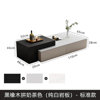 lifting Telescoping lounge coffee table living room Lift top Design Luxury Side Table Storage Tavolino Soggiorno Furniture