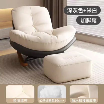 Thickened Penguin Rocking Chair Balcony Sofa Home Bedroom Leisure Chair Wide