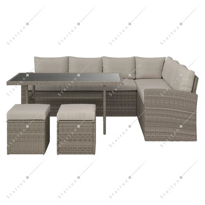 Modern Outdoor Furniture Set Terrace Backyard Sofas Living Room Hotel Bedroom Park Courtyard Hall Apartment Durable PE
