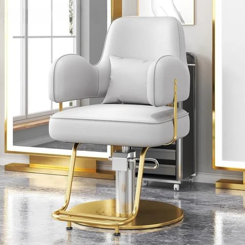 Premium Durable Hair Salon Barber Chairs European Style Hairdressing Chair Dressing Room Back Armchair Recliner Furniture