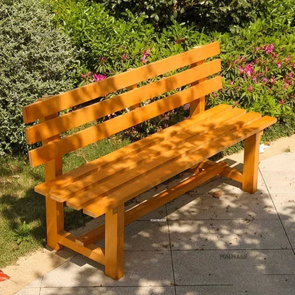 Chaises de jardin, bancs en bois antiseptiques pour l'extérieur, chaises à dossier pour cour et villa, mobilier d'extérieur, chaises longues pour balcon et maison