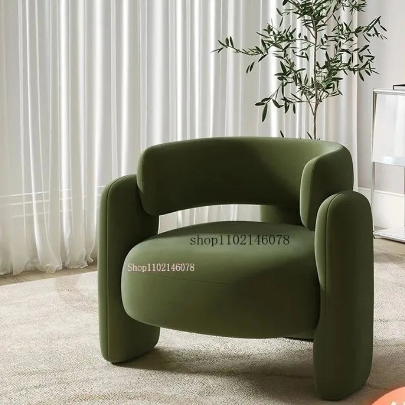Negotiation Sofa Chair Living Room Furniture Sofas Cream Wind Balcony Single Sofa Nail Salon Beauty Salon Reception Lounge Area