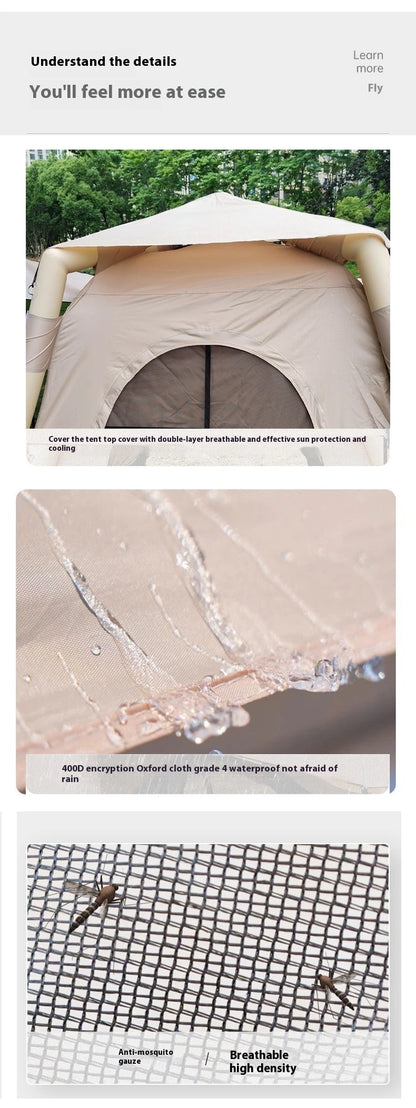 Lohascamping Large Camping Air Tent for 4-5 people Air shelter Dome tent Family Hiking  inflatable One-touch tent Outdoor Tent