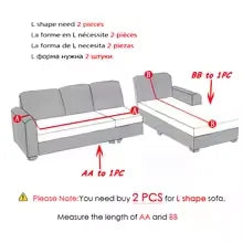 Elastic Solid Color Sofa Cover for Living Room All-inclusive Spandex Couch Cover Sectional Furniture Slipcover 1/2/3/4 Seater