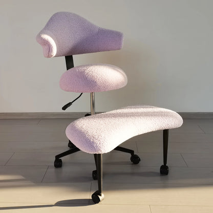 Cross Legged Chair - Meditation Chair With Wheels  ADHD Chair Height Adjustable Seat  Adjustable Footstool