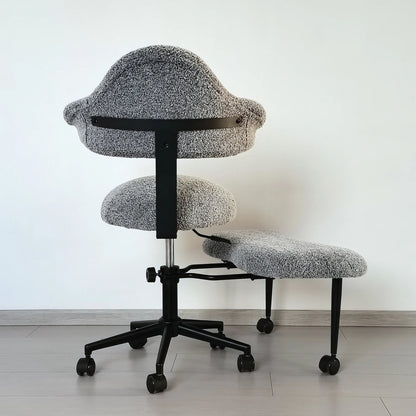 Cross Legged Chair - Meditation Chair With Wheels  ADHD Chair Height Adjustable Seat  Adjustable Footstool