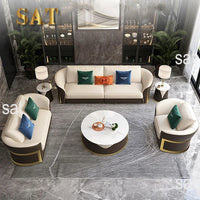 z Italian Design Luxury Leather Furniture Villa Home Customization Modern Living Room Large Modular Combination Sofa