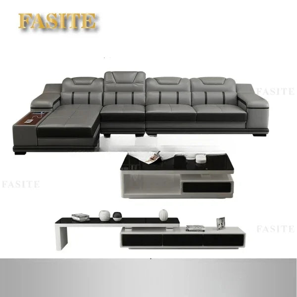 Genuine Leather Sofa Cama Leather Couch Big Sofas Sleeper Sofa Set Living Room Furniture Sofas Modern Sectional Sofa