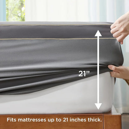 Mattress Topper Queen,Extra Thick Mattress Pad Cover for Sleeping,Cooling Mattress Protector with 8-21 Inch Deep Pocket,1000 GSM
