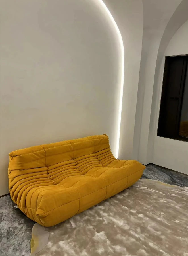 Three seater sofa, Corduroy, technology fabric, leather, and suede materials can all be made, suitable for trendy decoration