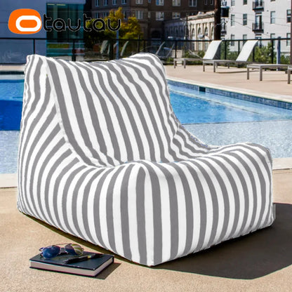 OTAUTAU Outdoor Bean Bag Cover Beach Swim Pool Lounger SF464【No Filler Inside! You Need To Buy Filler By Yourself !】