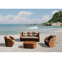 Aluminum Outdoor Garden Rattan Furniture Chair Sofa Set Rope Furniture Set Garden Sets