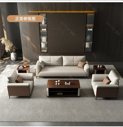 Designer Luxury Living Room Sofa Set Minimalist Beige Sectional Modern Nordic Sofas Puffs Double Canape Salon Home Furniture