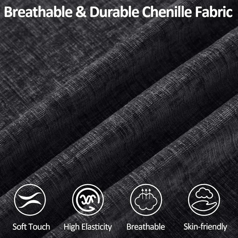 115'' Cloud Boneless Sectional Couch, Modular Sectional Sofa Deep Seat with 2 Ottomans, Oversized Upholstered Convertible Comfy