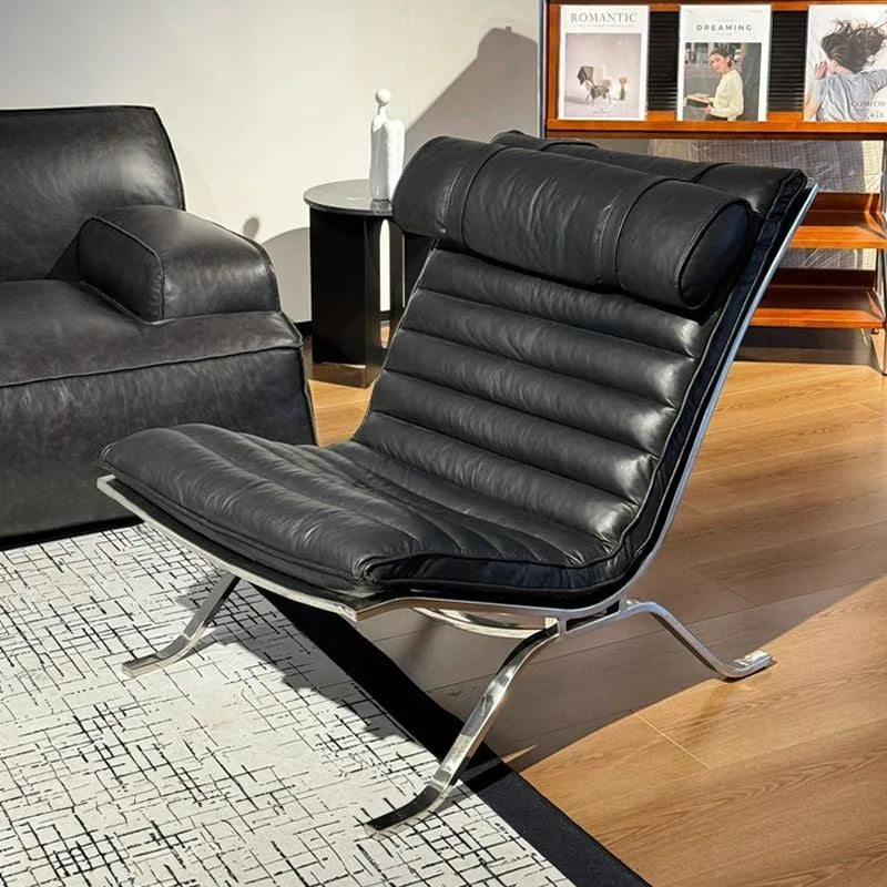 Sofa Chair Minimalist Light Luxury Senior Sense Of Living Room Antique Style Designer Sofa Chair Lazy Leisure Lounge Chair