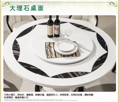 Side Round Dining Table Console Center Luxury Lounge Portable Dining Table Service Bistro Mesas De Jantar Living Room Furniture