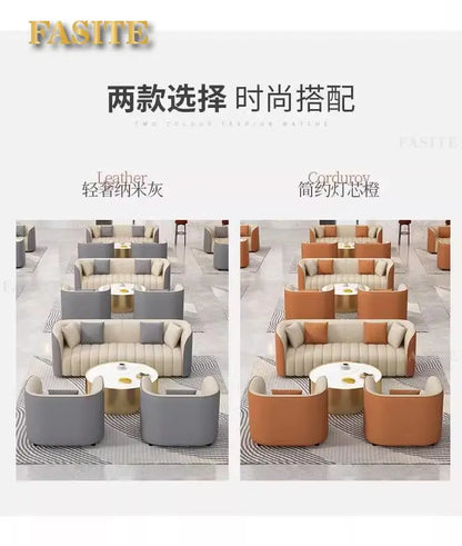 Fashion Simple Internet Celebrity Negotiation Reception Sofa Hotel Business Court Rest Sales Office Sofa Combination