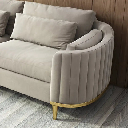 Modern Living Room Sofas Sets Sectional Couch Velvet Upholstered Loveseat Sofa 3 Pieces Italian Sectional Sofa Chair