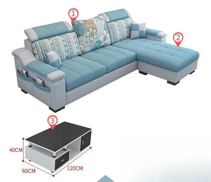 Living room, simple, modern, rental room, three people, removable and washable, small apartment, Nordic