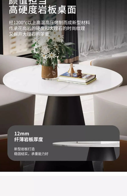 Modern simple negotiation table and chair combination Light luxury hotel reception leather sofa chair