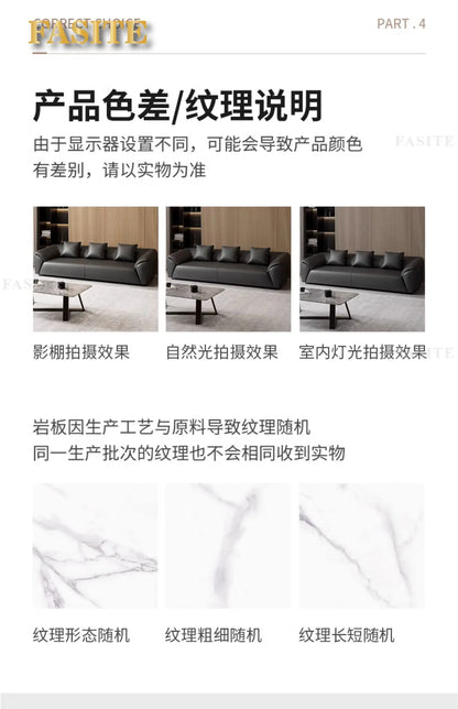 Sofa simple business reception office meeting area leisure rest area three-person coffee table combination