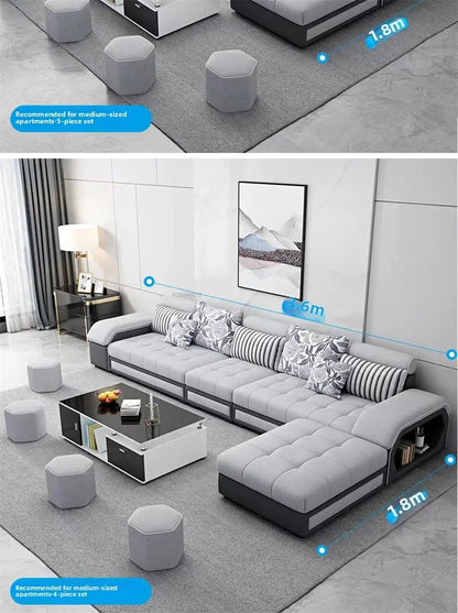Nordic Fabric Living Room Sofas Combination Modern Apartment Single Sofas for Living Room Furniture Creative Corner Sofa v