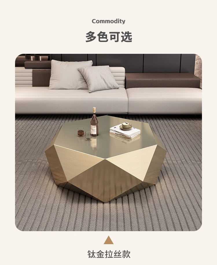 Gold Coffee Table Designer Modern Simplicity Special-shaped Portable Side Table Luxury Designer Living Room Modern Furniture