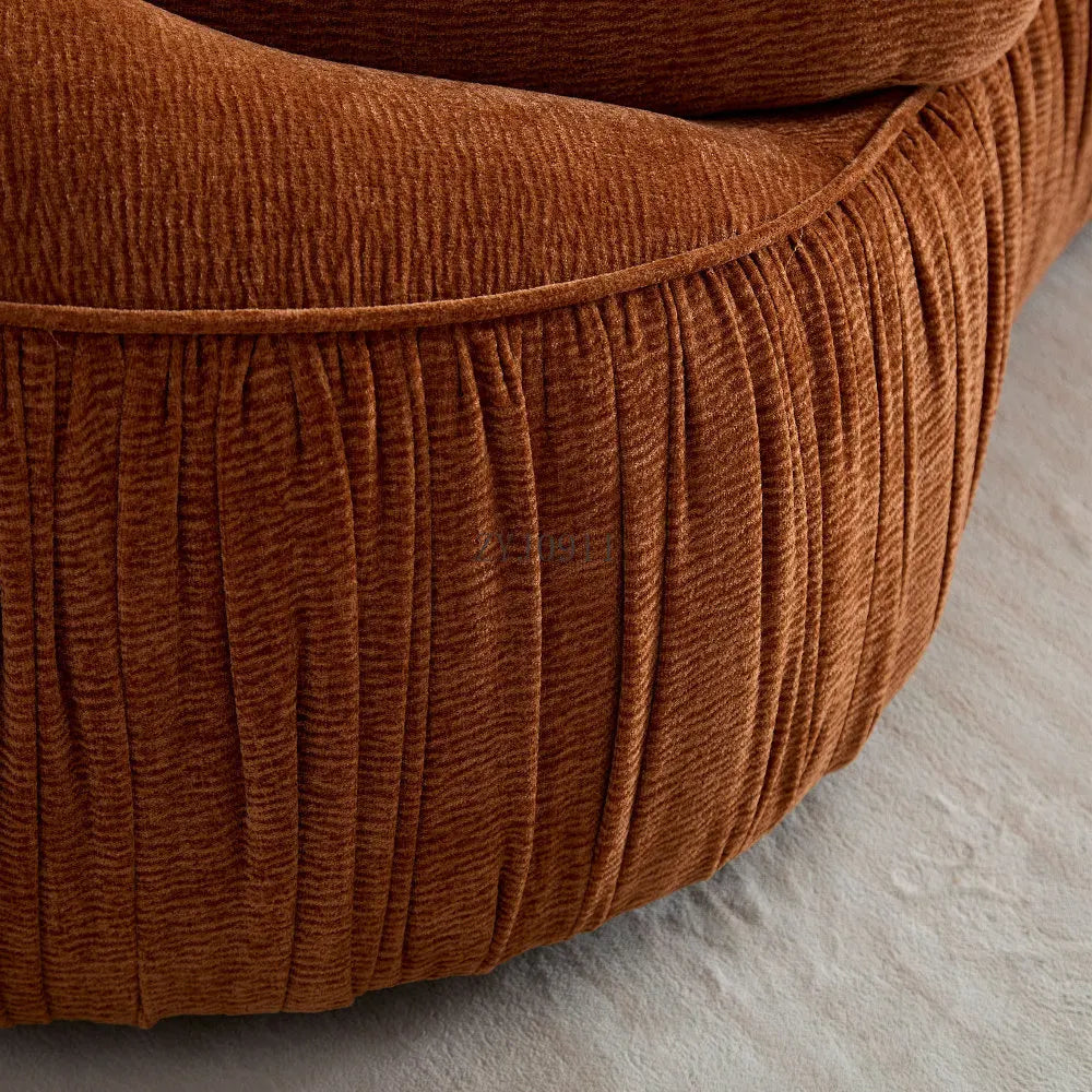 92.13 modern design curved sofa living room sofa, upholstered fabric 4-seat sofa