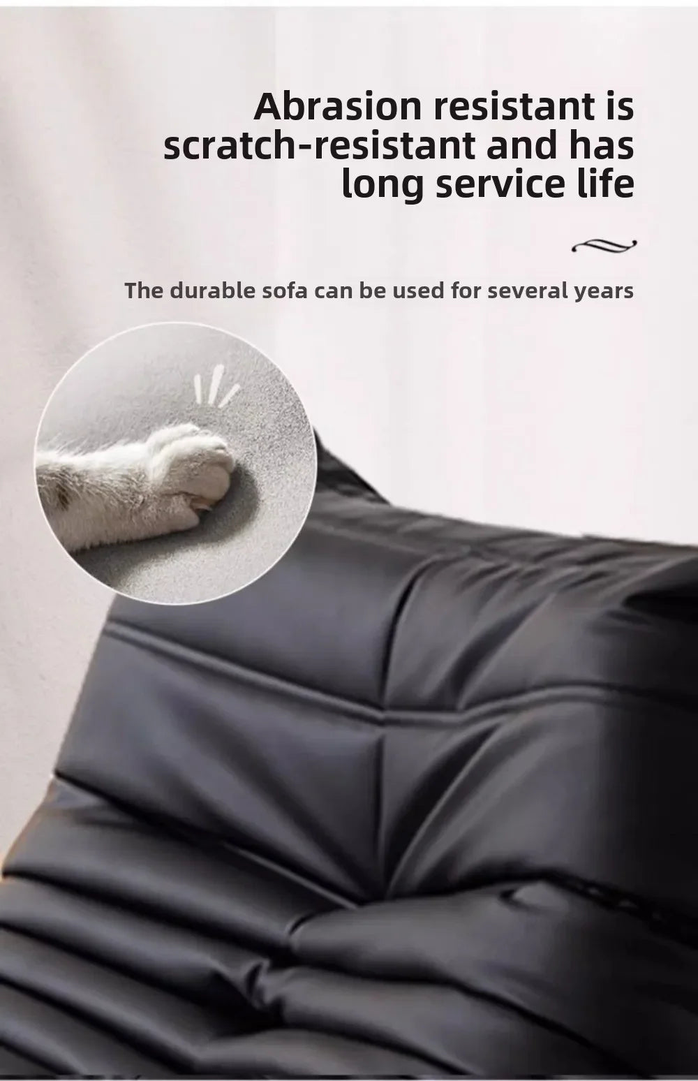 Togo caterpillar sofa balcony leisure bedroom living room reclining sleeping lazy sofa cream wind single recliner