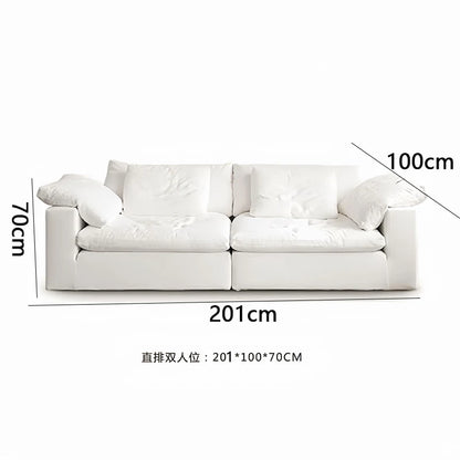 Vacuum compression cloud sofa lazy chenille fabric small apartment living room free combination module sofa furniture