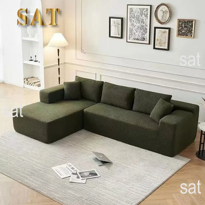 Modern European Recliner Sofa Set Fabric Rectangle for Home Hotel for Living Room