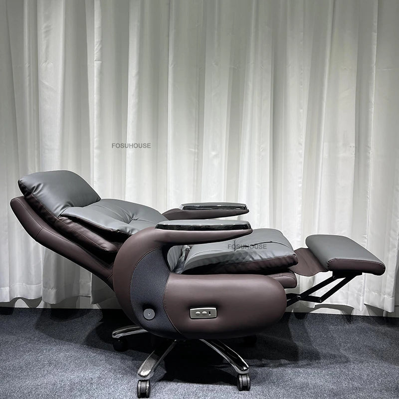 Electric Smart Office Chairs European Reclining Computer Chair Home Gaming Armchair Modern Office Furniture High-end Boss Chair