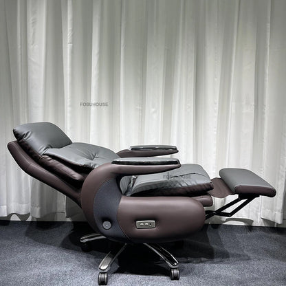Electric Smart Office Chairs European Reclining Computer Chair Home Gaming Armchair Modern Office Furniture High-end Boss Chair