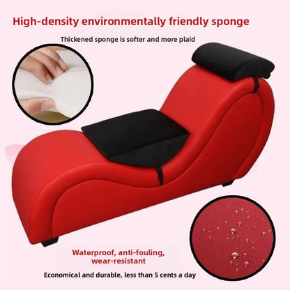 Hotel Bedroom Couple Lounge Chaise Sofa, Casual Reclining Love Seat, Modern Intimacy Chair for Couples