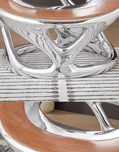 Nordic designer creative leisure chair living room balcony single sofa negotiation chair hollow electroplating chair