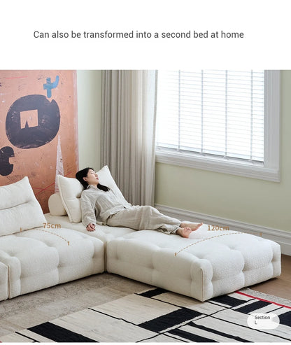 H-XM Fancy Unique Living Room Sofas New Arrival Large Wood Luxury Nordic Lazy Sofa Modern Floor European Divano Apartment Furnit