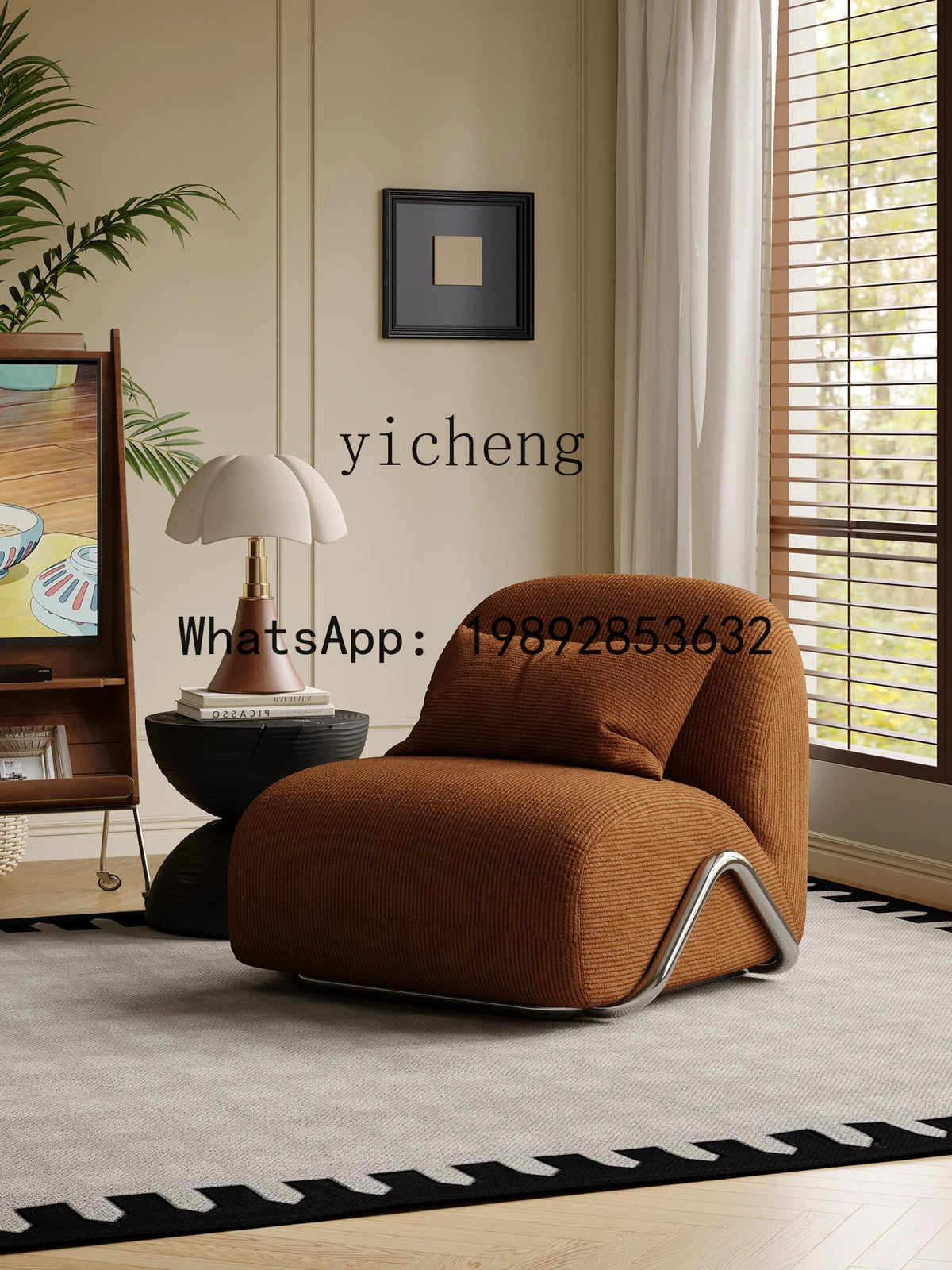 X2 medieval style advanced sense living room casual retro lazy carriage sofa single sofa chair